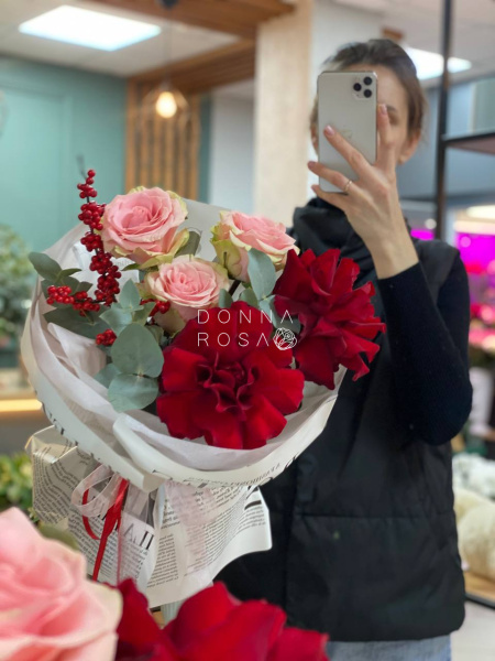 Букет "Снегирь"