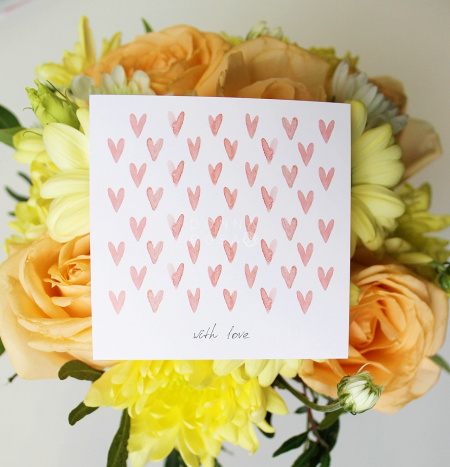 Карточка сердце 