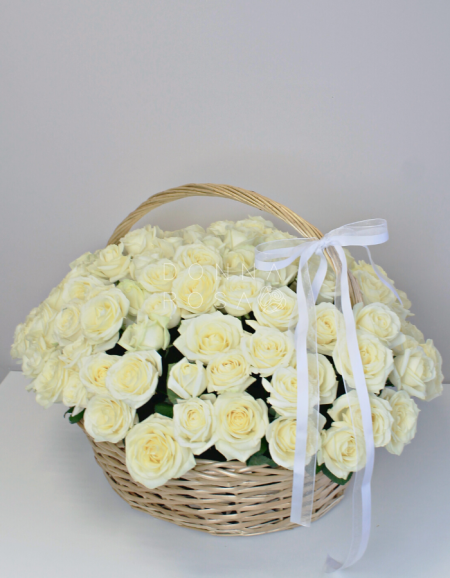 Корзина из 151 розы Avalanche