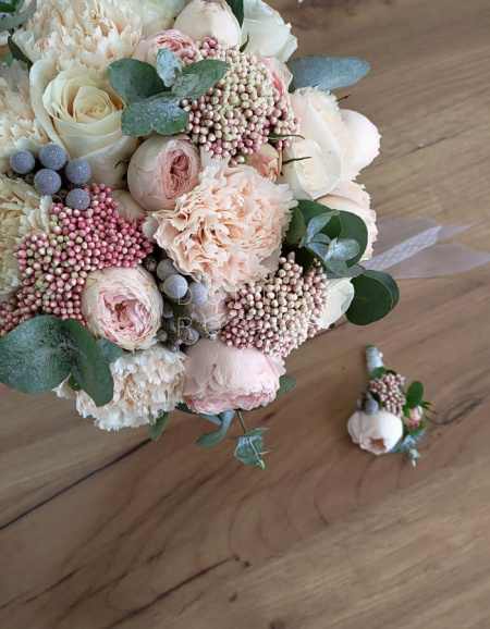 Свадебный букет "Mon amour"