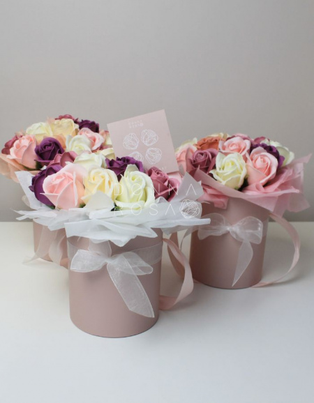 Композиция из мыльных роз 