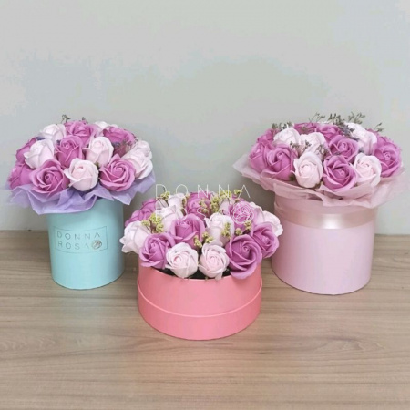 Композиция из мыльных роз 