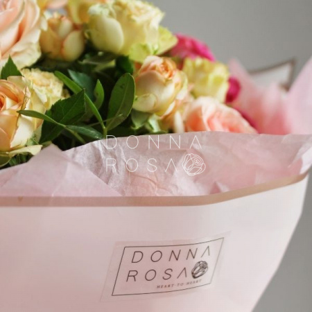 Букет "Микс" 15 веток кустовой розы 